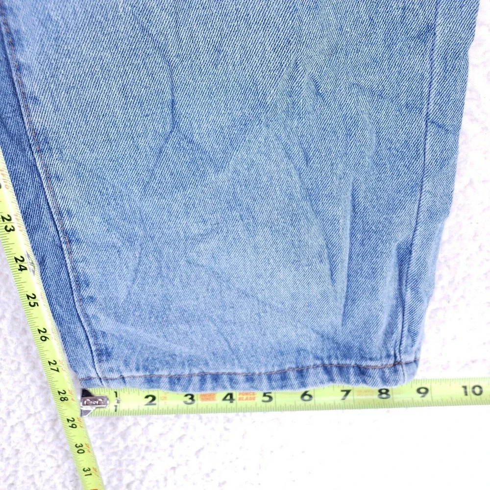 SHEIN Jeans Denim Cotton Womens Size M Blue Straight Stretch VTG Mid Rise Slim